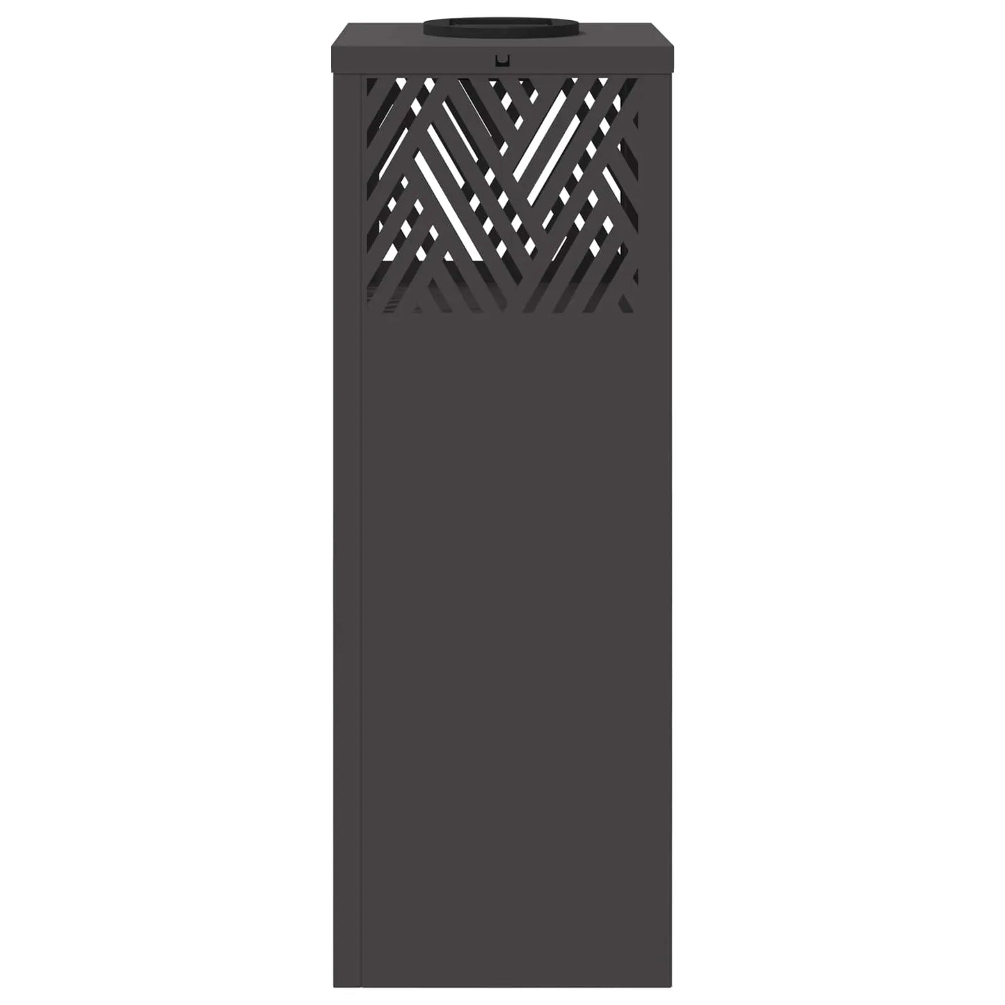Lumină LED Solară pentru Alei 2 pcs Negru Oțel laminat la rece