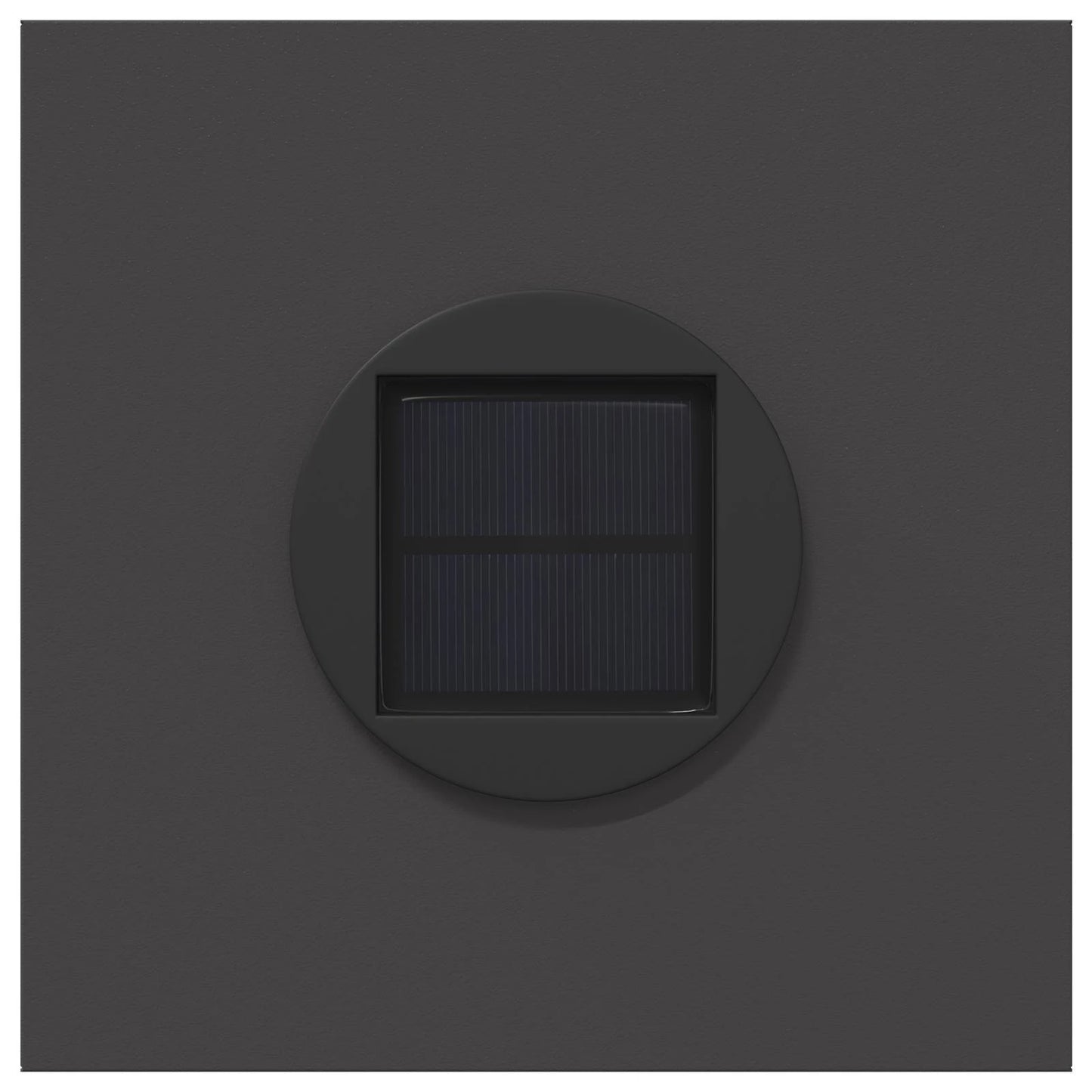 Lumină LED Solară pentru Alei 2 pcs Negru Oțel laminat la rece