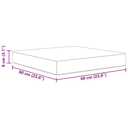 Perna pentru canapea de exterior Negru 60 x 60 x 8 cm Poliester