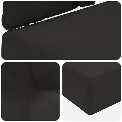 Perna pentru canapea de exterior 2 pcs Negru Poliester