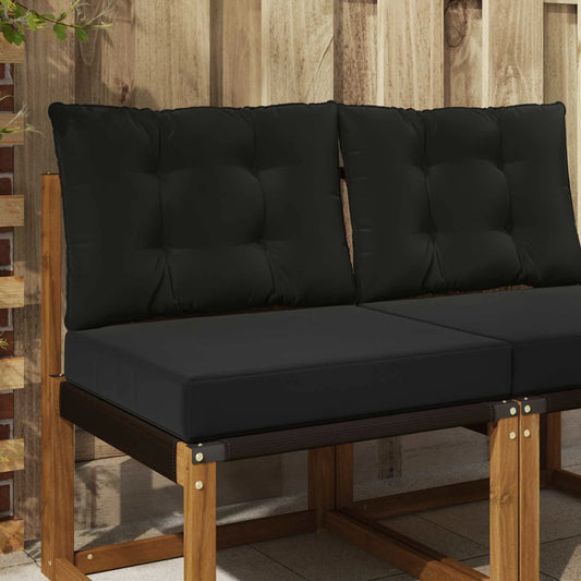 Perna pentru canapea de exterior 2 pcs Negru Poliester