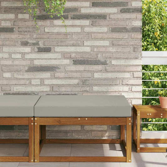 Perna pentru canapea de exterior Gri 80 x 80 x 8 cm Poliester