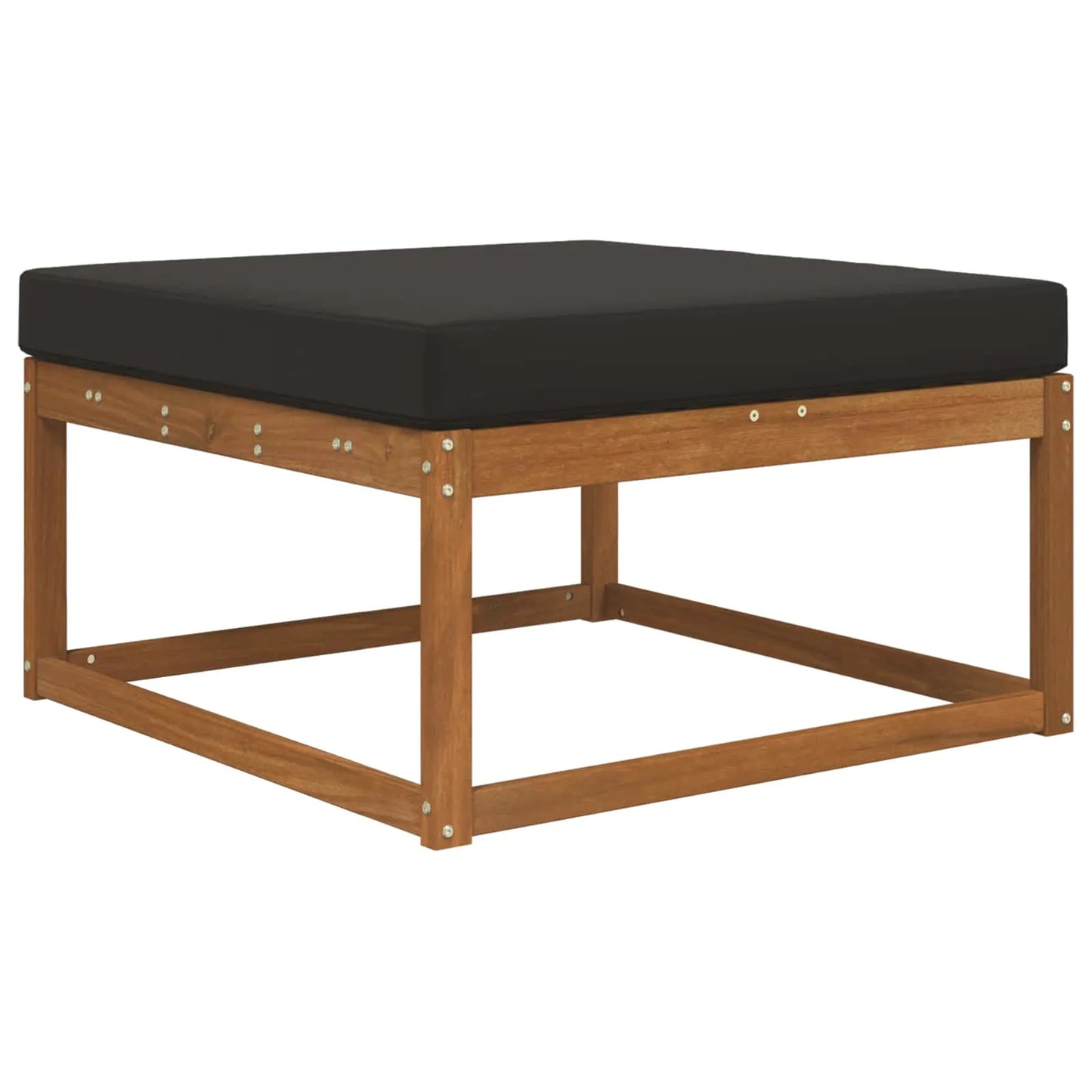Perna pentru canapea de exterior Negru 80 x 80 x 8 cm Poliester