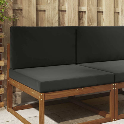 Perna pentru canapea de exterior 2 pcs Negru Poliester