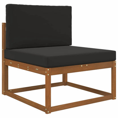 Perna pentru canapea de exterior 2 pcs Negru Poliester