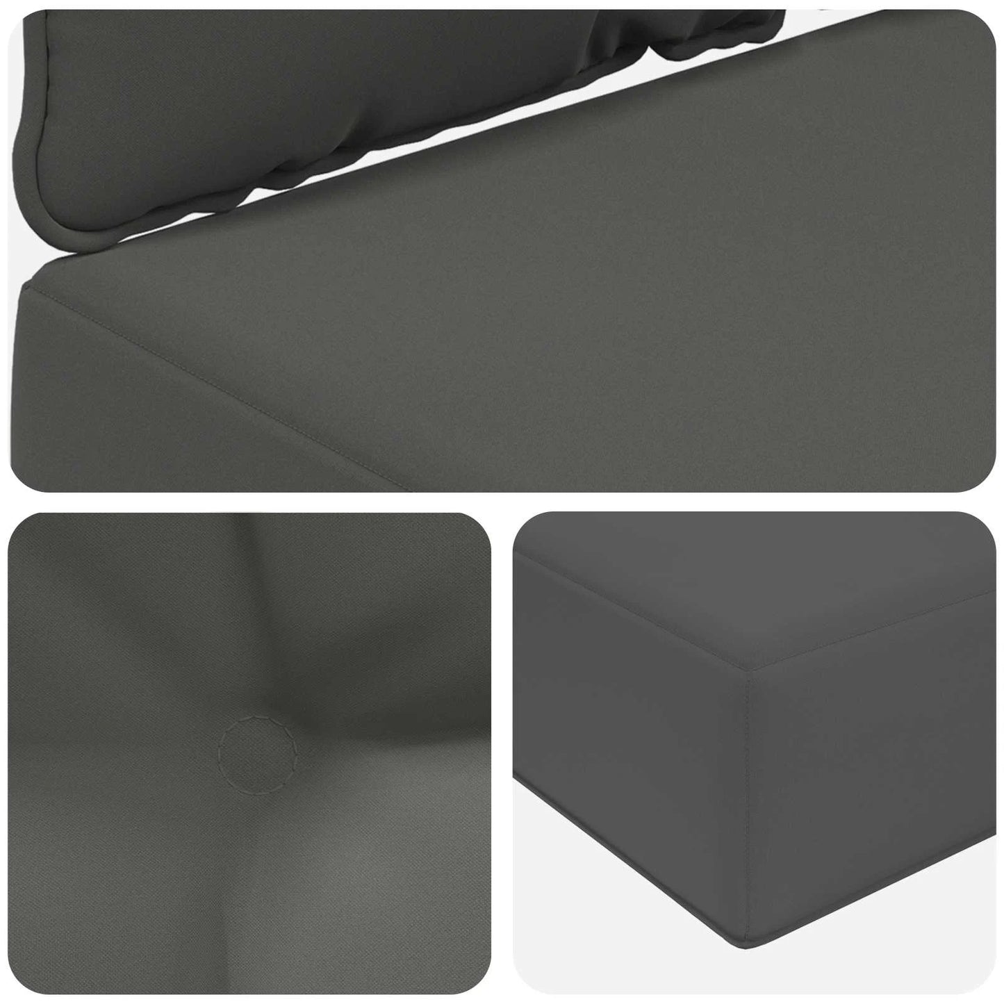 Perna pentru canapea de exterior 2 pcs Antracit Poliester