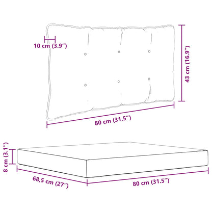 Perna pentru canapea de exterior 2 pcs Antracit Poliester