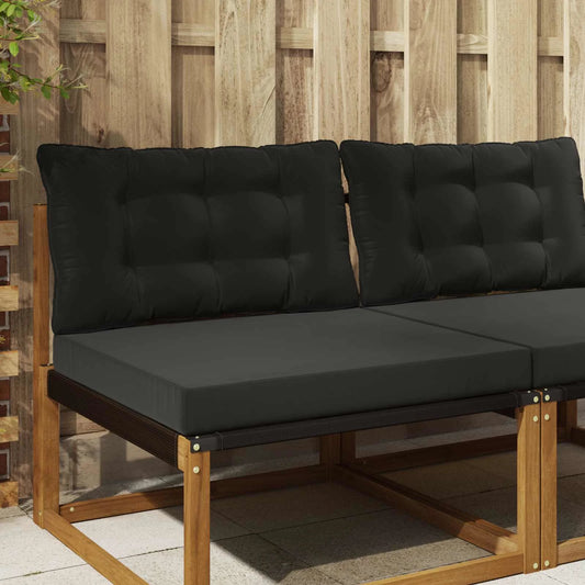 Perna pentru canapea de exterior 2 pcs Negru Poliester