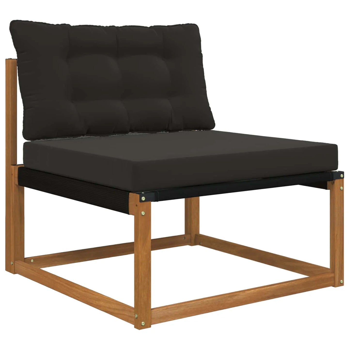 Perna pentru canapea de exterior 2 pcs Negru Poliester