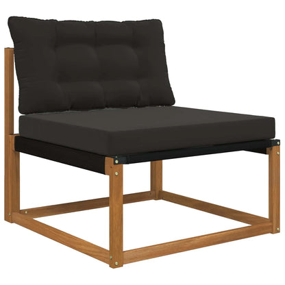 Perna pentru canapea de exterior 2 pcs Negru Poliester
